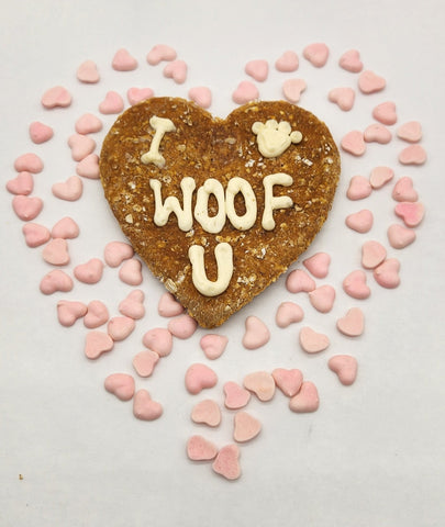 I Woof You! Dog cookie